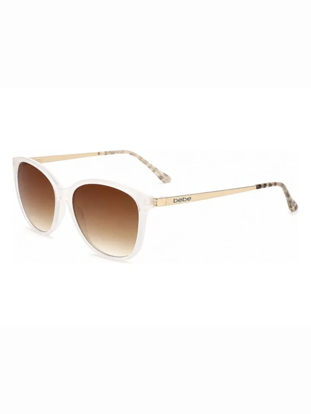 BEBE BBOP-1011CE-105 Women's  Cream Square Frame/Brown Gradient Lens Sunglasses